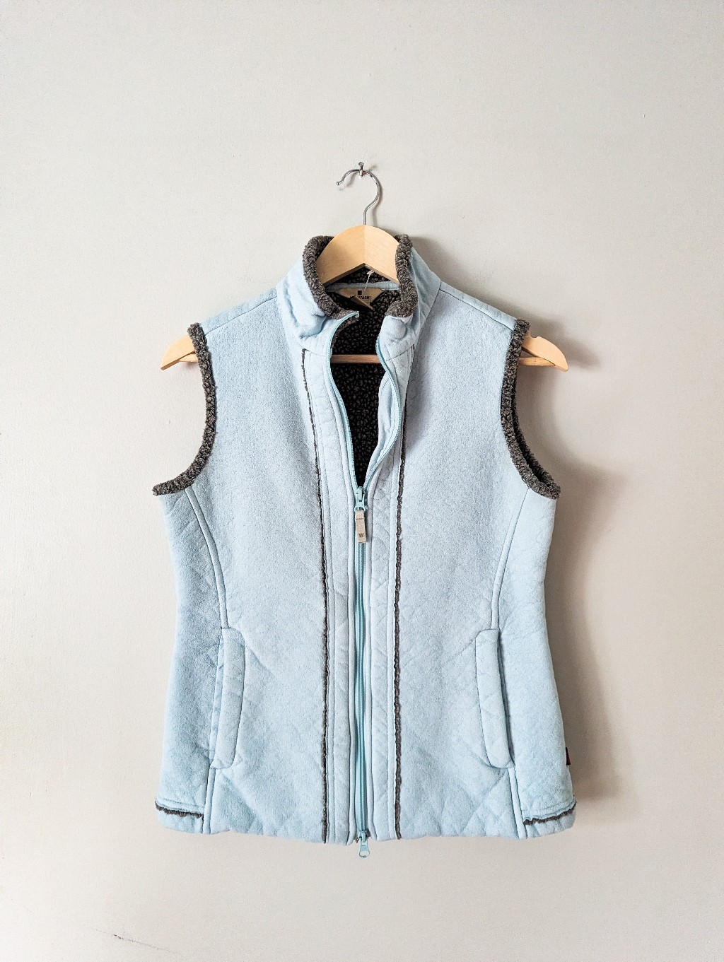 Woolrich Suede Fleece Ice Blue Vest